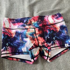 Watercolor WodBottom workout shorts. 2.5” inseam